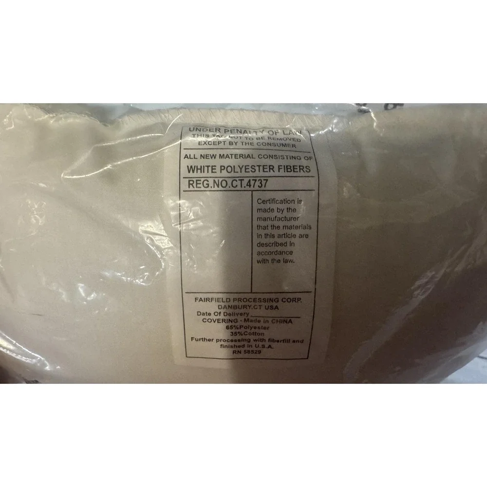 NOS Vintage Soft 'n Crafty Fairfield Jo-Ann Pillow Insert 12